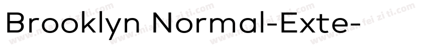 Brooklyn Normal-Exte字体转换